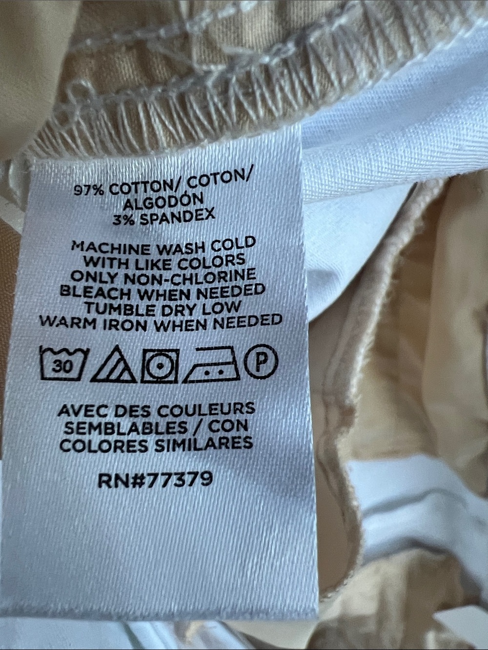 Ann Taylor white cotton pant size 16 - Picture 4 of 4